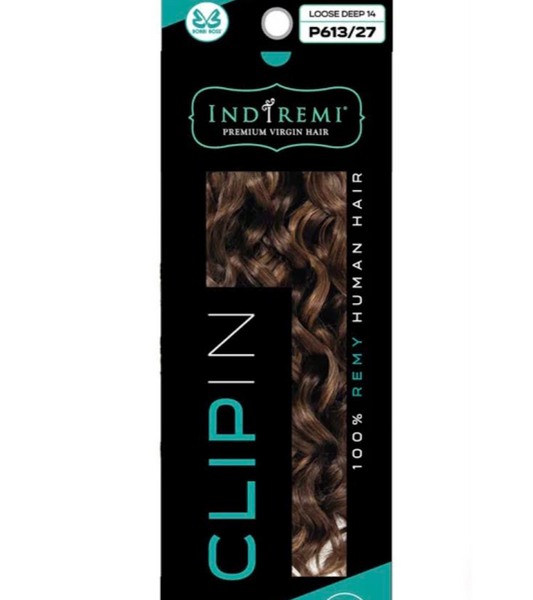 BOBI BOSS INDIREMI HAIR 9PCS LOOSE DEEP 12'' COLOR 1