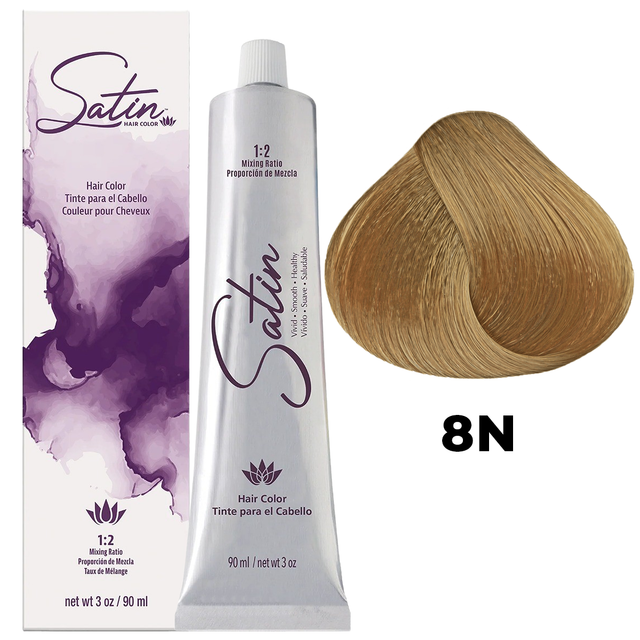 SATIN HAIR COLOR 8N LIGHT BLONDE