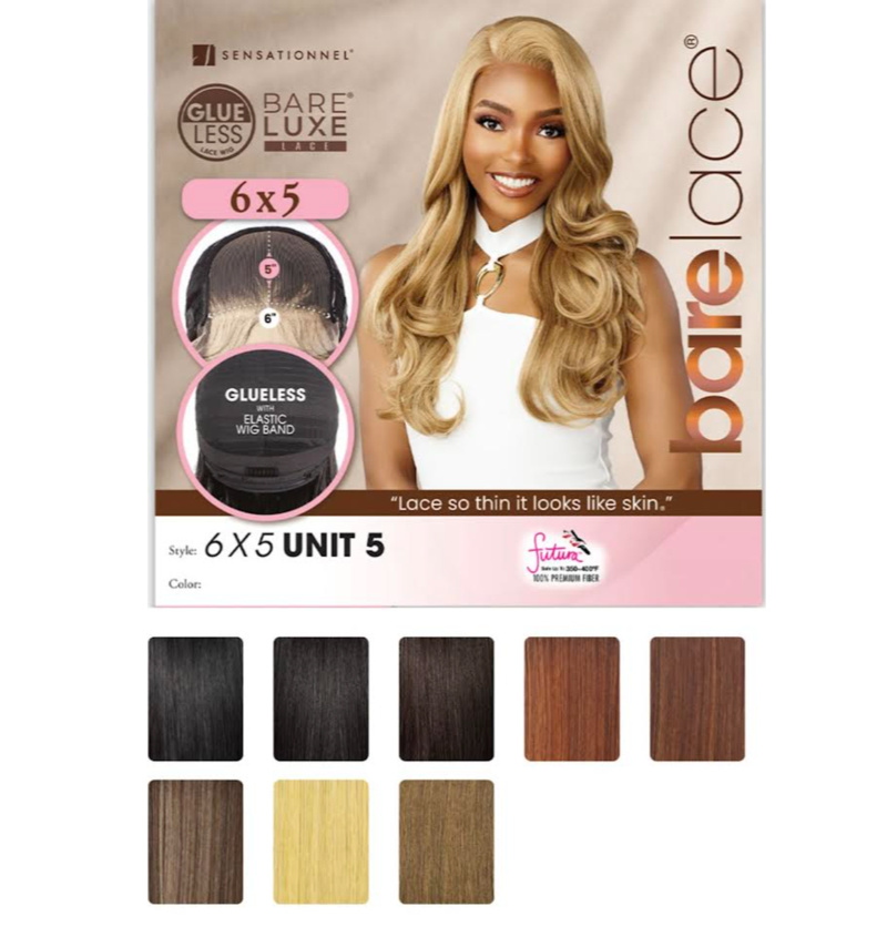 SENSATIONNEL WIG BARE LACE 6X5 UNIT 5 COLOR 1