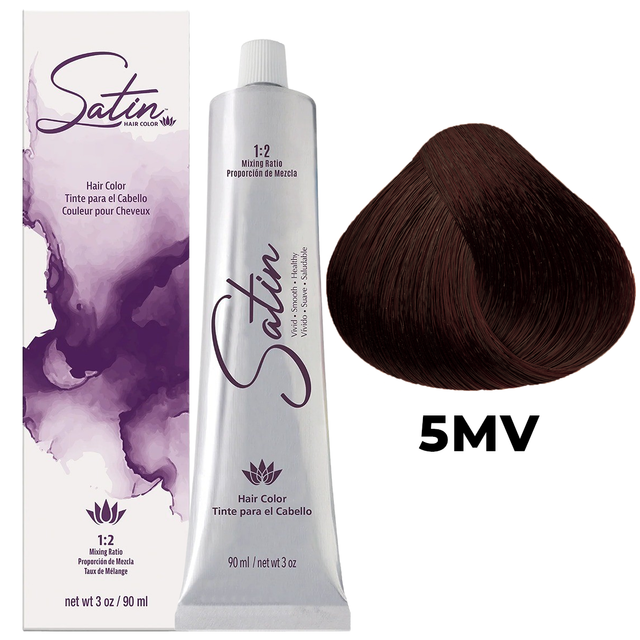 SATIN HAIR COLOR 5MV MAHOGANY VIOLET CHESTNUT