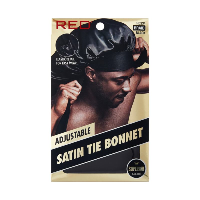 RED BY KISS SATIN TIE BONNET HD234