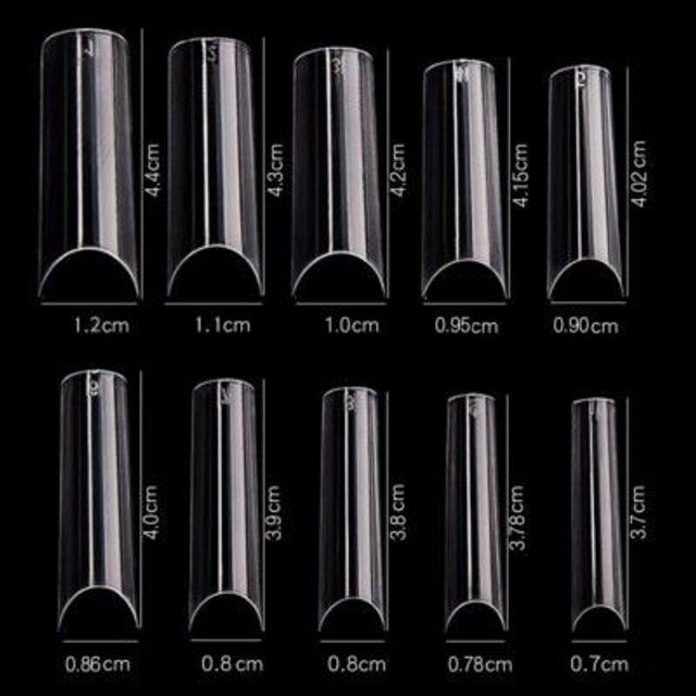 CRE8TION NAIL TIPS FOR ACRYLIC 13 CLEAR
