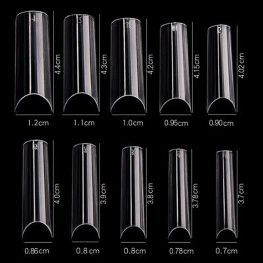CRE8TION NAIL TIPS FOR ACRYLIC 13 CLEAR