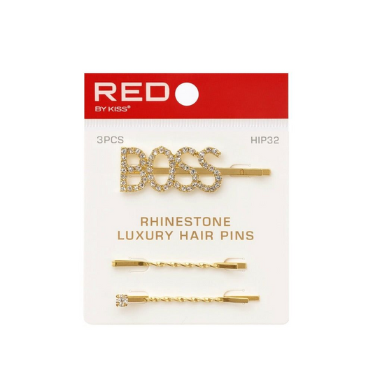 RED BY KISS 2 BOB PINS HIP32