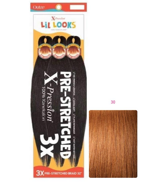 Outre X-Pression - Lil Looks - Pre Stretched Calming Braid 32" 3X COLOR 30