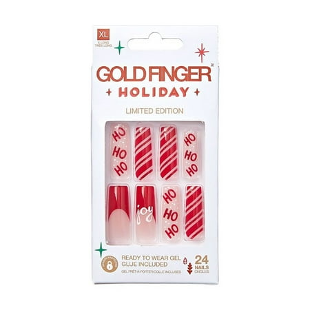 KISS NAIL GOLD FINGER HOLIDAY GD01YX