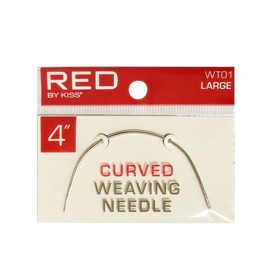 RED BY KISS CURVED WEAVING NEEDLE 4'' WT01