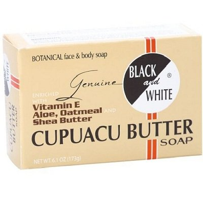 BLACK AND WHITE CUPUCUA BUTTER SOAP
