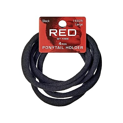 RED BY KISS PONYTAIL HOLDER LARGE HEB25