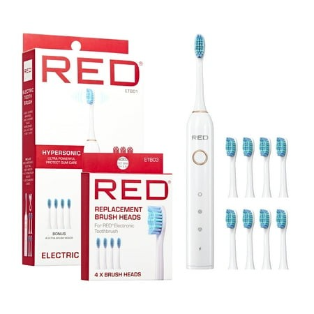 RED BY KISS ELECTRIC TOOTH BRUSH WHITE ETB01