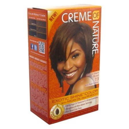 CREME OF NATURE GEL HAIR COLOR MEDIUM WARM BROWN 7.3