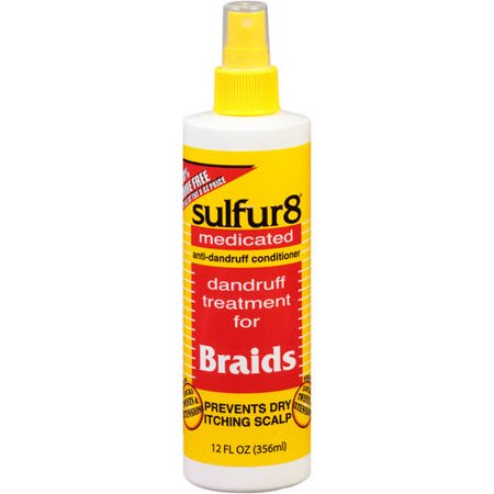 SULFUR8 MEDICATED DANDRUFF TREATMENT FOR BRAIDS 12FL OZ