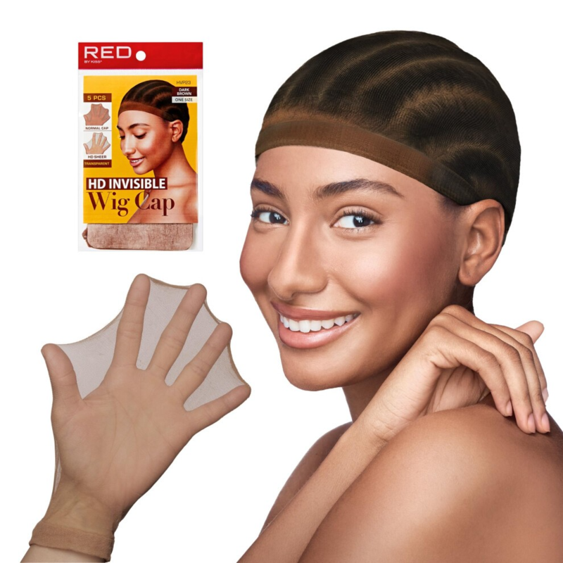 RED BY KISS HD WIG CAP DARK BROWN HVP23