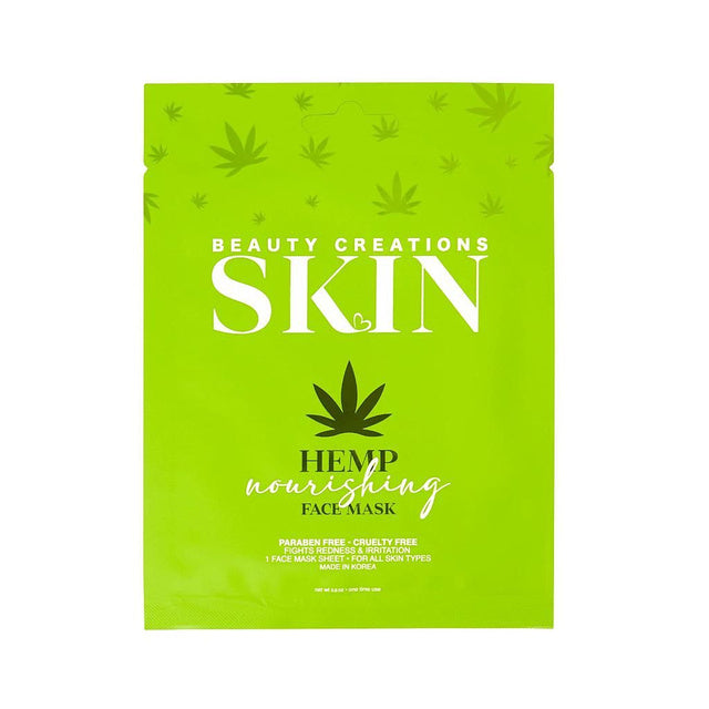 BEAUTY CREATIONS SKIN FACE MASK HEMP