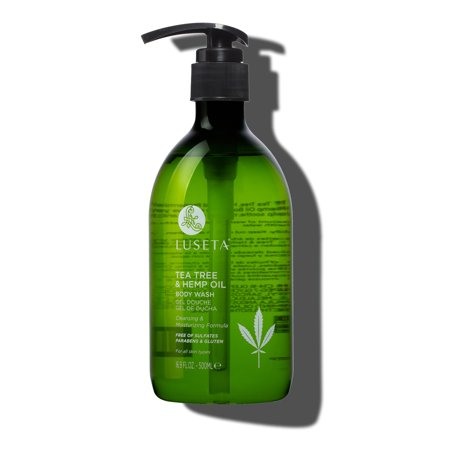 LUSETA BEAUTY TEA TREE & HEMP OIL BODY WASH 16.9FL OZ