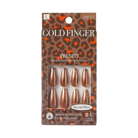 KISS NAIL GOLD FINGER TRENDY GSF07