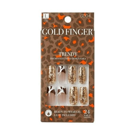 KISS NAIL GOLD FINGER TRENDY GD04
