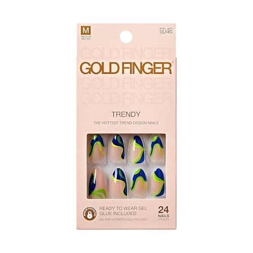 KISS NAIL GOLD FINGER GD48