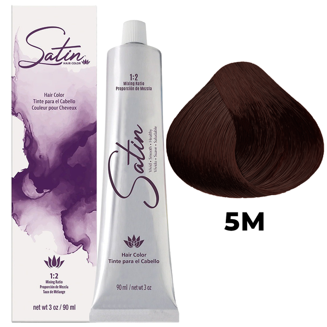 SATIN HAIR COLOR 5M MAHOGANY CAOBA