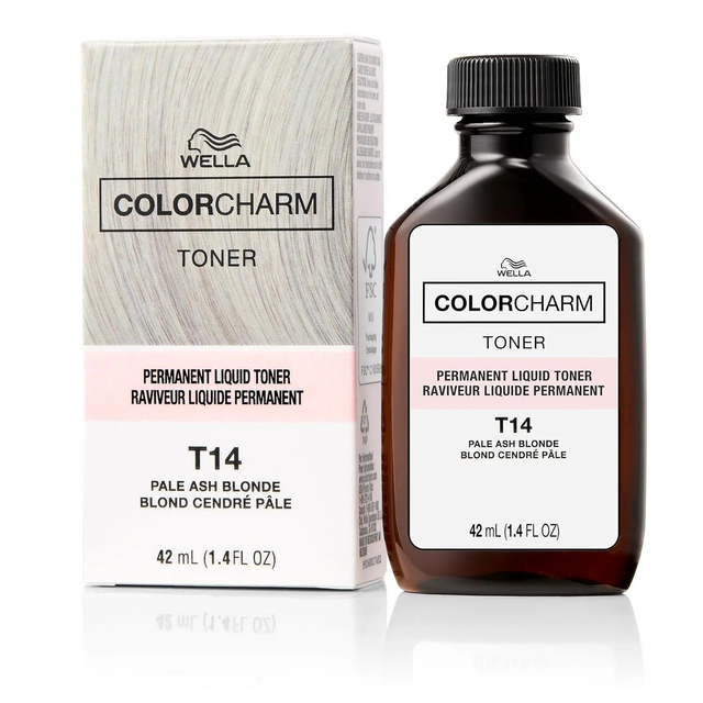 WELLA COLORCHARM LIQUID T14 PALE ASH BLONDE