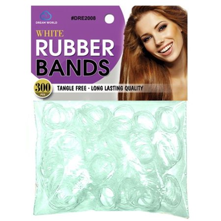 DREAM WORLD RUBBER BANDS WHITE 300PCS