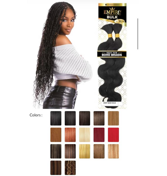 SENSATIONNEL EMPIRE BULK BOHO BRAID 18'' BODY WAVE COLOR 2