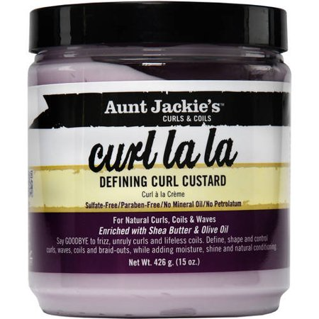 AUNT JACKIES CURL & COILS CURL LA LA CUSTARD 15OZ