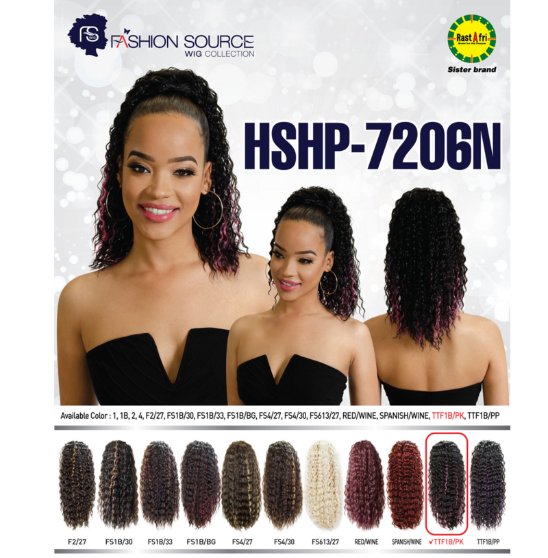 FASHION SOURCE PONYTAIL HSHP-7206N COLOR 1