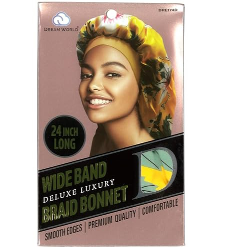 DREAM WORLD DRE174D WIDE BAND BRAID BONNET