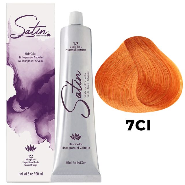 SATIN HAIR COLOR 7CI INTENSE COPPER BLONDE
