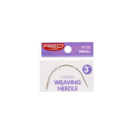 RED BY KISS CURVED WEAVING NEEDLE 3'' WT01