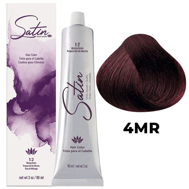 SATIN HAIR COLOR 4MR RED MAHOGANY CHESTNUT