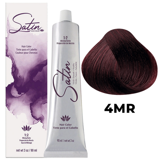 SATIN HAIR COLOR 4MR RED MAHOGANY CHESTNUT