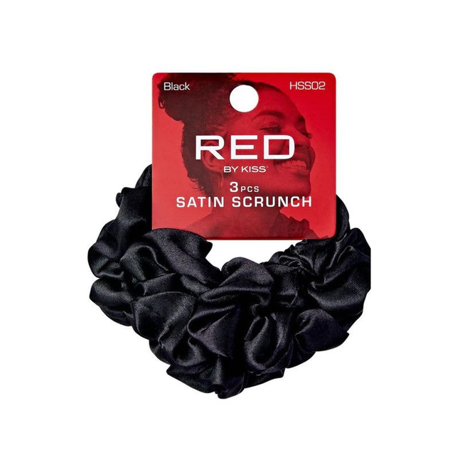 RED BY KISS SATIN SCRUNCH HSS02