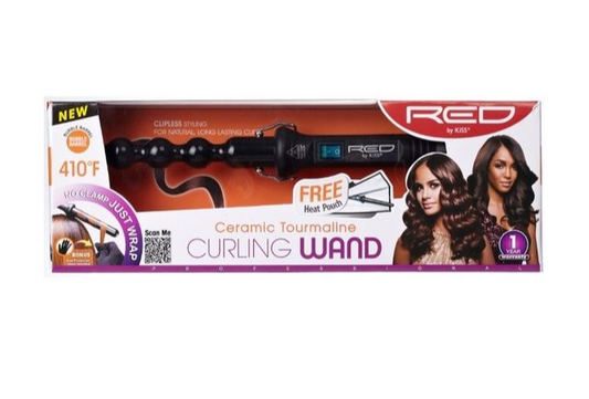 RED BY KISS CIW08 TAPERED CURLING WAND 1/4