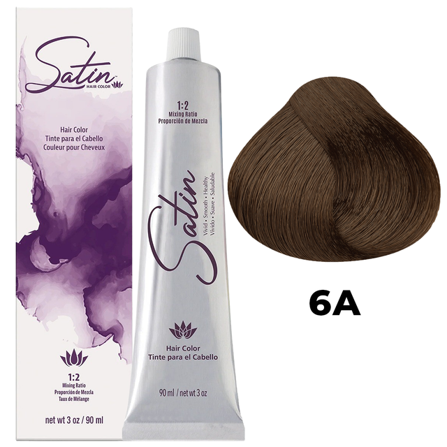 SATIN HAIR COLOR 6A DARK ASH BLONDE