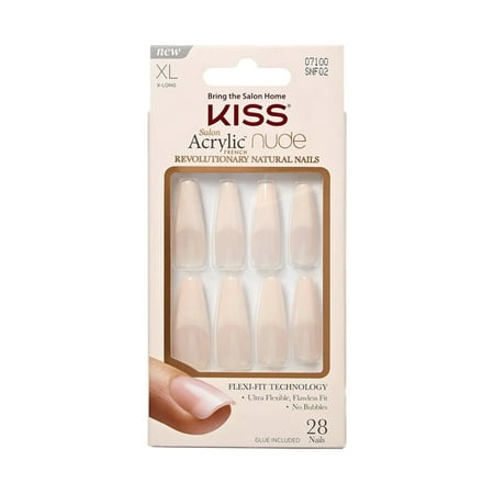 KISS NAIL ACRYLIC NUDE SNF02
