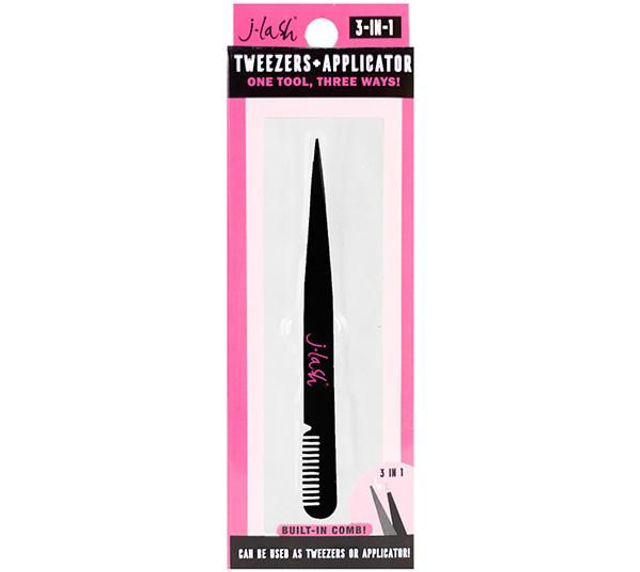 J LASH TWEEZERS+APPLICATOR