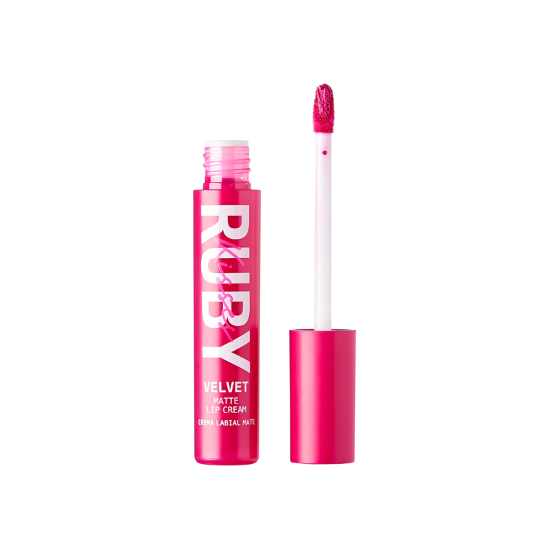 RUBY KISSES VELVET MAT LIP CRE VLC02 FLAMINGO