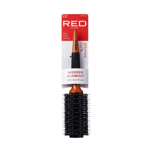 RED BY KISS WOODEN BLOWOUT BRUSH 1.5'' HH219