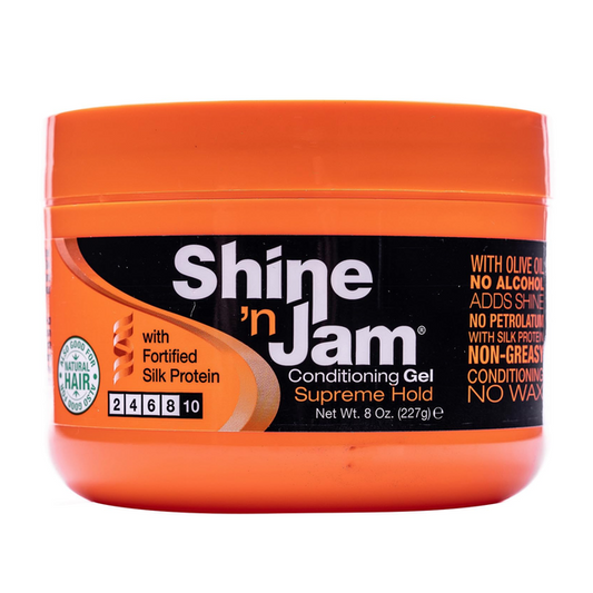 SHINE N JAM CONDITIONING GEL SUPREME HOLD 8OZ