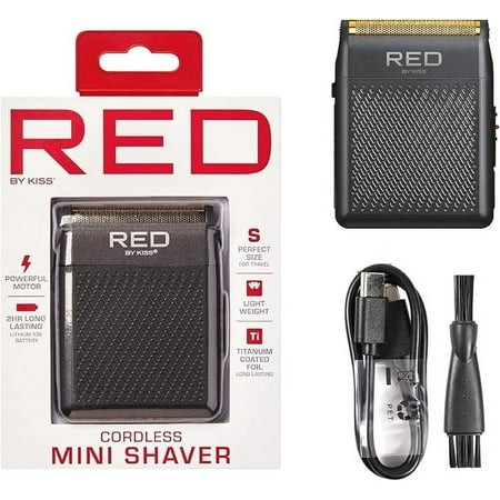 RED BY KISS MINI SHAVER SV02 BLACK