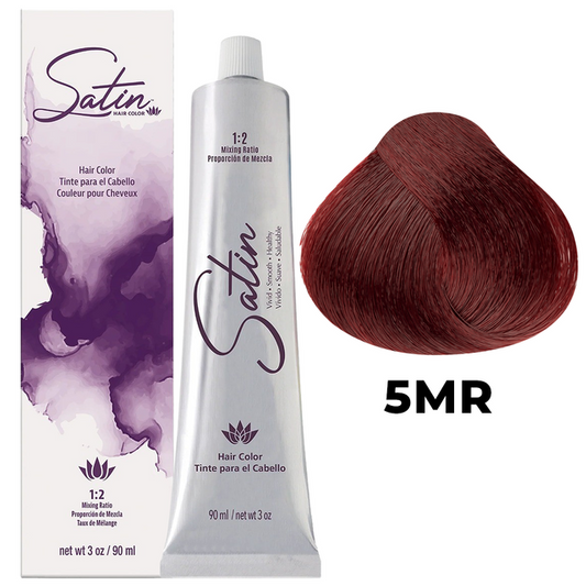 SATIN HAIR COLOR 5MR LIGHT RED MAHOGANY CHESTNUT