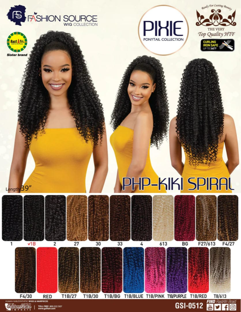 RASTAFRI PONYT.PHP KIKI SPIRAL COLOR 4
