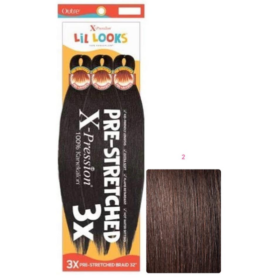 Outre X-Pression - Lil Looks - Pre Stretched Calming Braid 32" 3X COLOR 2