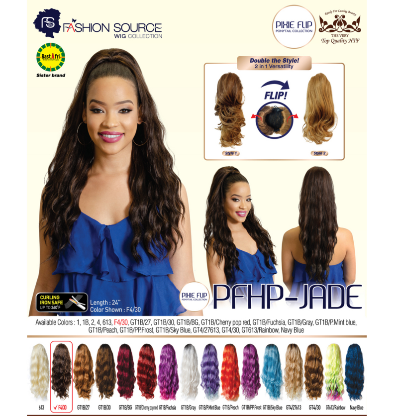 FASHION SOURCE PONYTAIL PFHP JADE COLOR 2