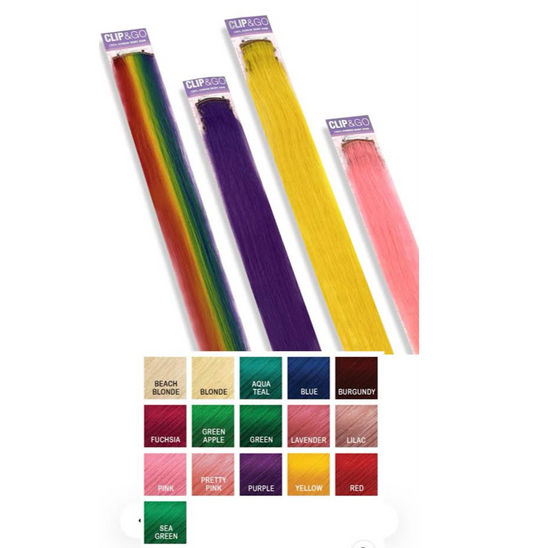 HAIR COUTURE CLIP & GO 2 CLIPS COLOR RED