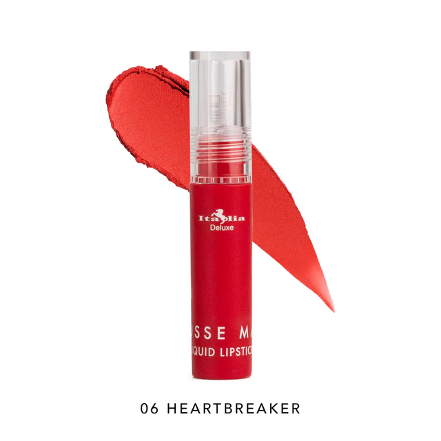 ITALIA DELUXE MOUSSE MATTE LIQUID LIPSTICK 06 HEART BREAKER