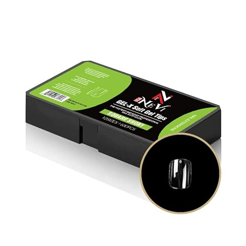 NEVI USA GEL-X SOFT GEL TIPS SQUARE SHORT