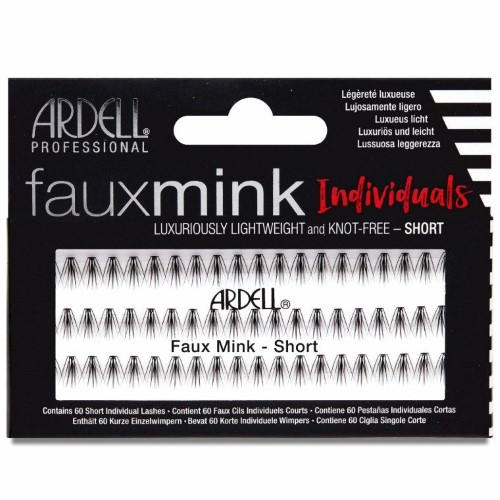 ARDELL EYELASHES KNOT-FREE FAUXMINK INDIVIDUALS SHORT BLACK